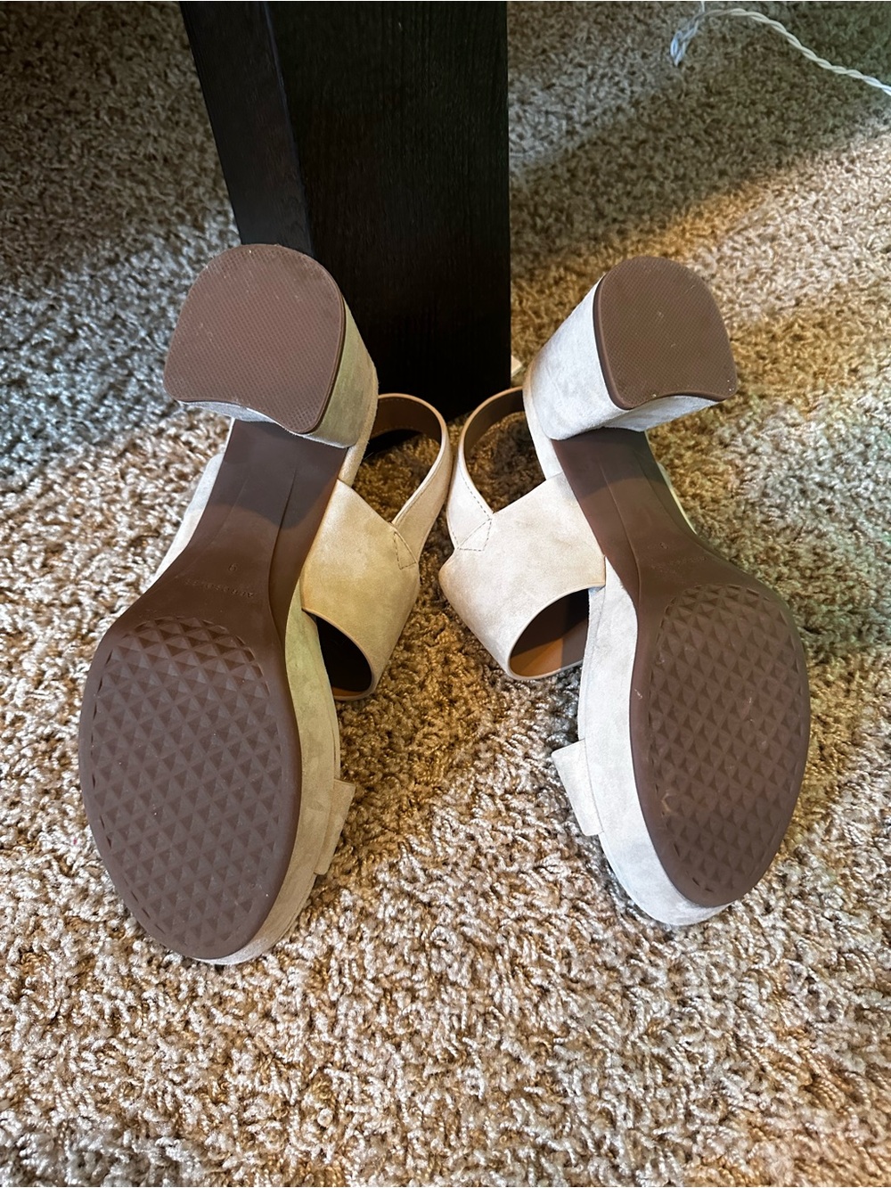 Aerosoles Camera Stone Suede Sandals - Picture 10 of 16